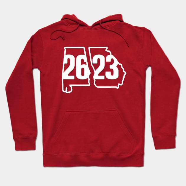 ALABAMA GEORGIA SCORE Hoodie by thedeuce